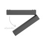 Σποτ LED 12W 3CCT για Ultra-Thin μαγνητική ράγα μαύρο (by tuya and zigbee) D:23cmX8cm (T04805-BL)