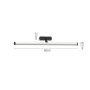 Φωτιστικό LED 20W 3CCT για Ultra-Thin μαγν. ράγα μαύρο (by tuya & zigbee) D:60cmX8,7cm (T05405-BL)