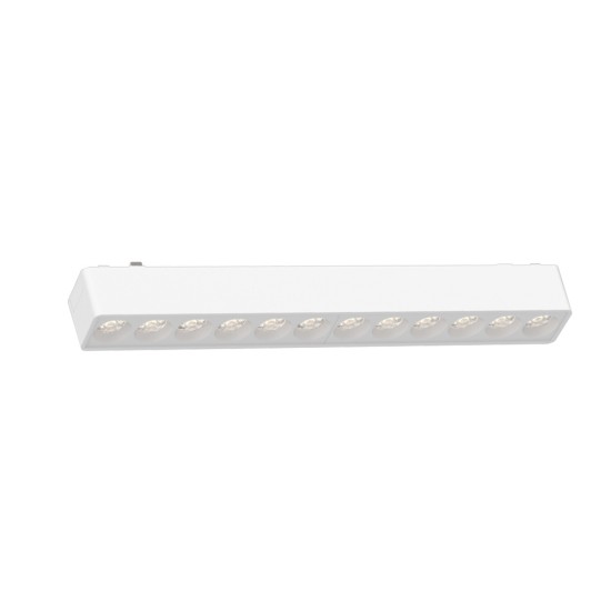 Σποτ LED 12W 3CCT για Ultra-Thin μαγνητική ράγα λευκό (by tuya and zigbee) D:23cmX2,4cm (T04605-WH)