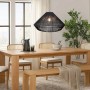 Κρεμαστό φωτιστικό με καπέλο απο ίνα 1xE27 D:60cm (4057-A)