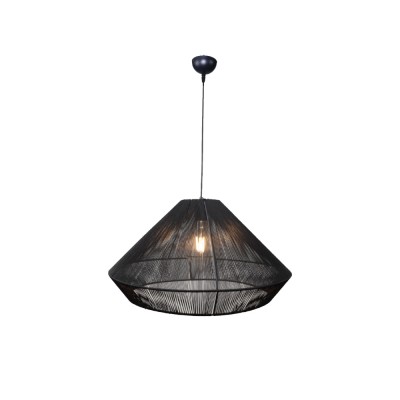 Κρεμαστό φωτιστικό με καπέλο απο ίνα 1xE27 D:60cm (4057-A)