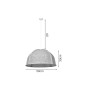 Acoustic Light 1xE27 Pendant Light D:50x30cm (4061)