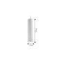 Κρεμαστό φωτιστικό λευκό από γύψο 1XGU10 D:30cm (4064-White)