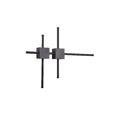 Επιτοίχιο φωτιστικό LED 21W 3CCT από μαύρο μέταλλο (43048-BL)