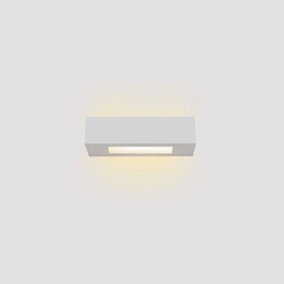 Επιτοίχιο φωτιστικό λευκό από γύψο 1xE14 D:22cm (43049-C-White)