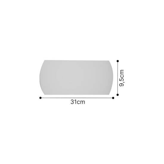 Επιτοίχιο φωτιστικό λευκό από γύψο 1XE14 D:31cm (43050-White)