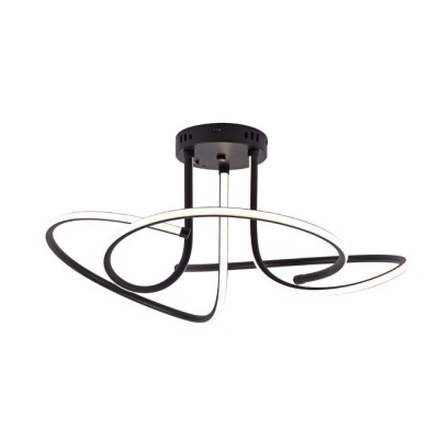 Φωτιστικό οροφής LED 56W 3CCT (by switch on base) (6096-Black)