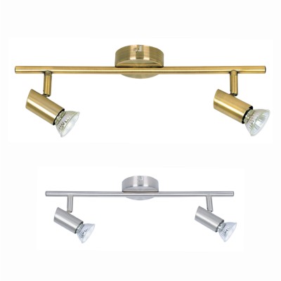  Επιτοίχιο σποτ από μέταλλο σε οξυντέ απόχρωση 2XGU10 D:40cm (9076-2Φ-Οξυντέ)