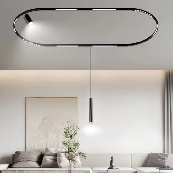 Γραμμικό φωτιστικό LED 12W 3CCT για Curved μαγνητική ράγα μαύρο D:34x2,2x2,5cm (TMC0041-Black)