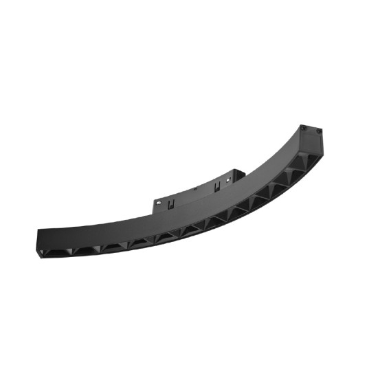 Γραμμικό φωτιστικό LED 12W 3CCT για Curved μαγνητική ράγα μαύρο D:34x2,2x2,5cm (TMC0041-Black)