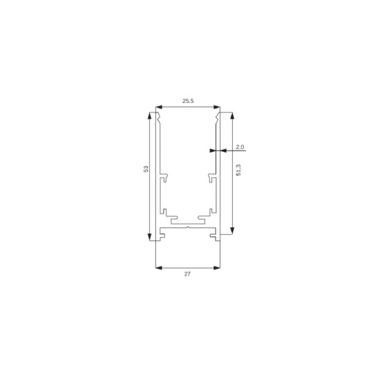 Τμήμα Curved Μαγνητικής ράγας μαύρη (TRC002)