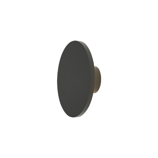 Geneva Ανθρακί LED Επιτοίχιο Φωτιστικό, 8W, 3CCT, IP45, D:17x5,5cm