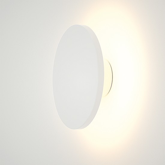 Geneva Λευκό LED Επιτοίχιο Φωτιστικό, 8W, 3CCT, IP45, D:17x5,5cm