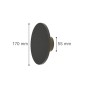 Geneva Γκρι LED Επιτοίχιο Φωτιστικό, 8W, 3CCT, IP45, D:17x5,5cm
