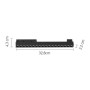Φωτιστικό LED 18W 3CCT για μαγνητική ράγα σε μαύρη απόχρωση D:32,8X2,2X4,3cm (TM0060-Black)