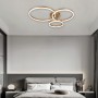 Φωτιστικό οροφής  LED 75W 3CCT dimmable 3steps από αλουμίνιο και ακρυλικό D:95cm (6094-A-Golden)