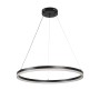 Κρεμαστό φωτιστικό LED 45W 3CCT dimmable 3steps από αλουμίνιο και ακρυλικό D:60cm (6095-C-Black)