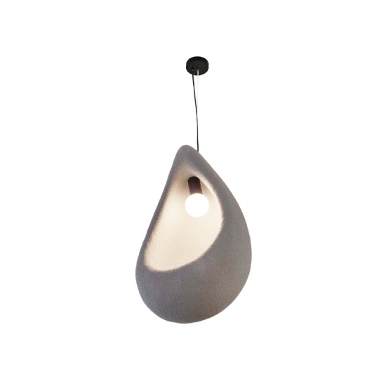 Κρεμαστό φωτιστικό από Fiberglass 1XE27 D:30cm (4054)