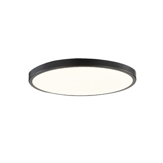 Πλαφονιέρα οροφής LED 32W 3CCT (by switch on base) μαύρο μέταλλο και ακρυλικό D:40cm (42035-C-Black)