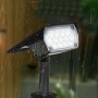 Melville Μαύρο ηλιακό καρφωτό φωτιστικό, LED 3W, 3000K/6000K, 250Lm, IP65, 9,3x28x16cm 