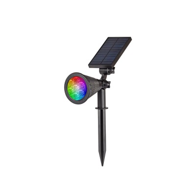 Amistad Μαύρο ηλιακό φωτιστικό, LED 2W, RGB, 180Lm, IP65, 36x14,1cm Amistad Μαύρο ηλιακό φωτιστικό, LED 2W, RGB, 180Lm, IP65, 36x14,1cm
