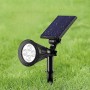 Amistad Μαύρο ηλιακό φωτιστικό, LED 2W, RGB, 180Lm, IP65, 36x14,1cm