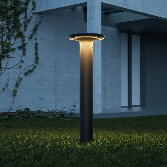Geneva Φωτιστικό Κολωνάκι Ανθρακί LED 8W 3CCT  D:15,1x50cm, IP54