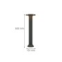 Geneva Φωτιστικό Κολωνάκι Ανθρακί LED 8W 3CCT  D:15,1x50cm, IP54