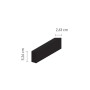 Μαγνητική ράγα μαύρη 3 μέτρων (TR005-3-Black)