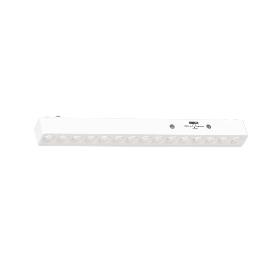 Φωτιστικό LED 15W 3CCT για Ultra-Thin μαγνητική ράγα λευκόD:33,8X2,6X2,4cm (TMU0020-WH)