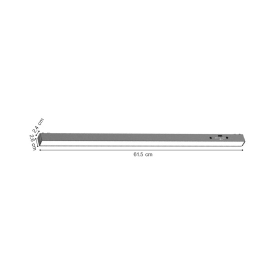 Γραμμικό φωτιστικό LED 20W 3CCT για Ultra Thin ράγα λευκόD:61,5X2,6X2,4cm (TMU0060-White) 