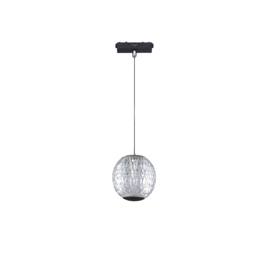 Κρεμαστό Φωτιστικό LED 5W 3CCT για Ultra-Thin μαγνητική ράγα μαύρο D:10,2cm (TMU0230-Black)