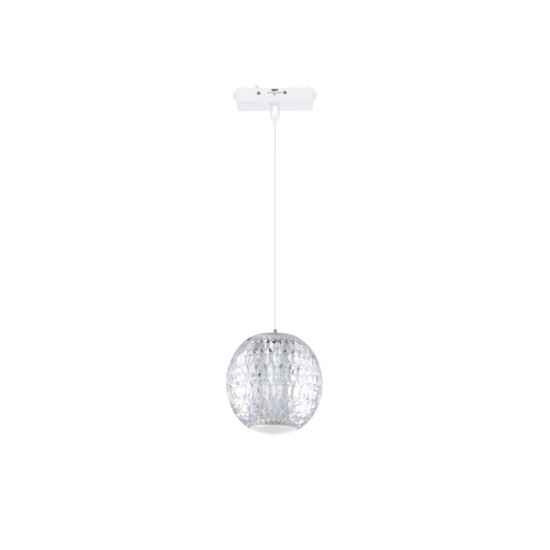 Κρεμαστό Φωτιστικό LED 5W 3CCT για Ultra-Thin μαγνητική ράγα λευκόD:10,2cm (TMU0230-White)