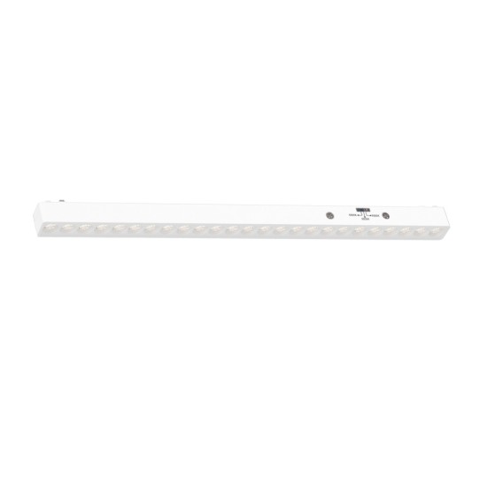 Φωτιστικό LED 25W 3000K-6000K για Ultra-Thin μαγν.ράγα λευκή  D:55,5X2,6X2,4cm (TMZ0010-White)