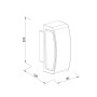 Winona Μαύρο Επιτοίχιο Φωτιστικό Ε27 (Up & Down), IP65, D: 90 x 120 x 220 mm