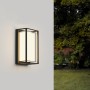 Isabella Μαύρο Επιτοίχιο Φωτιστικό LED 12W, 800Lm, 3000K, IP65, D: 100 x 145 x 245 mm