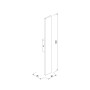 Allatoona Μαύρο Επιτοίχιο Φωτιστικό LED 10W, 214Lm, 3000K, IP54, D: 45 x 80 x 600 mm