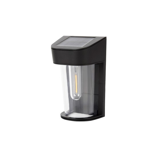 Eagle Μαύρο ηλιακό φωτιστικό LED 2W, 3000Κ, 200LM, IP65, 133 x 86 x 58 mm