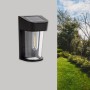 Eagle Μαύρο ηλιακό φωτιστικό LED 2W, 3000Κ, 200LM, IP65, 133 x 86 x 58 mm