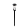 Lobelia Μαύρο ηλιακό καρφωτό φωτιστικό LED 1W, 3000K, 80LΜ, IP44, 107,5 x 675 mm