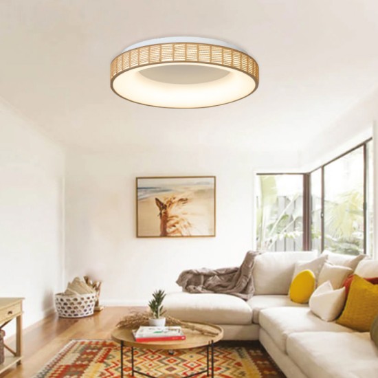 Πλαφονιέρα Οροφής LED από σχοινί 3CCT, 25W D:50x9,5cm