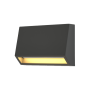 Blue Ανθρακί LED Επιτοίχιο Φωτιστικό, 1.5W, 3CCT, IP65, D:10x7x3,3cm