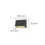 Blue Ανθρακί LED Επιτοίχιο Φωτιστικό, 1.5W, 3CCT, IP65, D:10x7x3,3cm