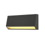 Blue Ανθρακί LED Επιτοίχιο Φωτιστικό, 3W, 3CCT, IP65, D:16x7x3,3cm