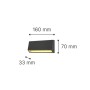 Blue Λευκό LED Επιτοίχιο Φωτιστικό, 3W, 3CCT, IP65, D:16x7x3,3cm