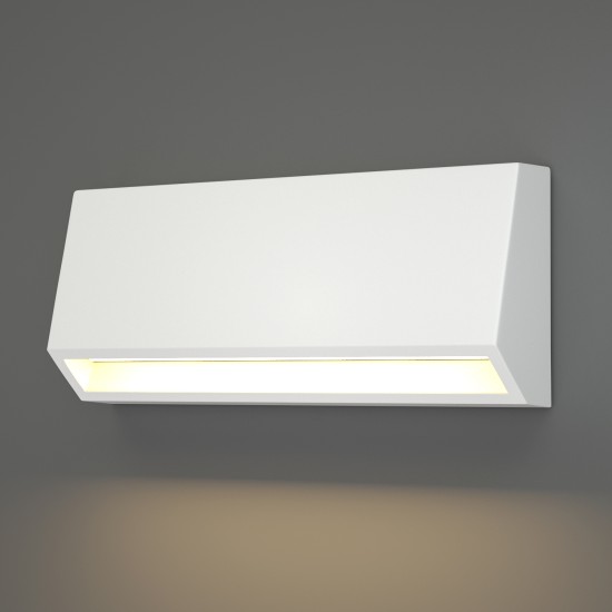 Blue Λευκό LED Επιτοίχιο Φωτιστικό, 3W, 3CCT, IP65, D:16x7x3,3cm