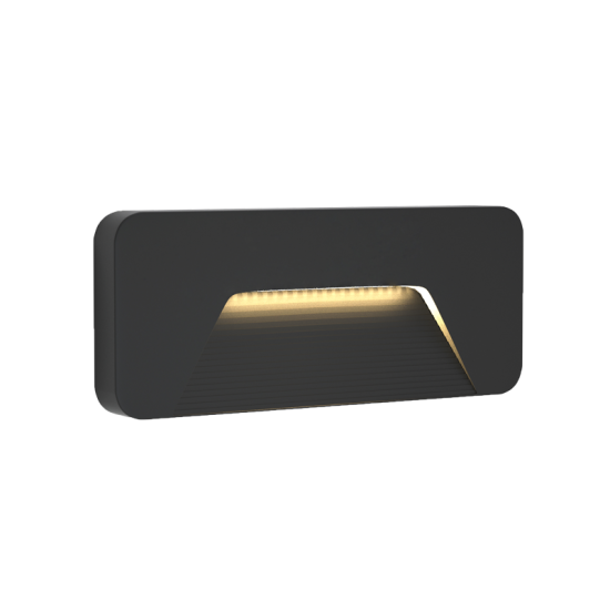 Kentucky Ανθρακί LED Επιτοίχιο Φωτιστικό, 3W, 3CCT, IP65, D:22x8x3cm