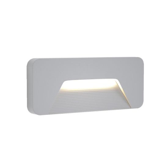 Kentucky Γκρι LED Επιτοίχιο Φωτιστικό, 3W, 3CCT, IP65, D:22x8x3cm