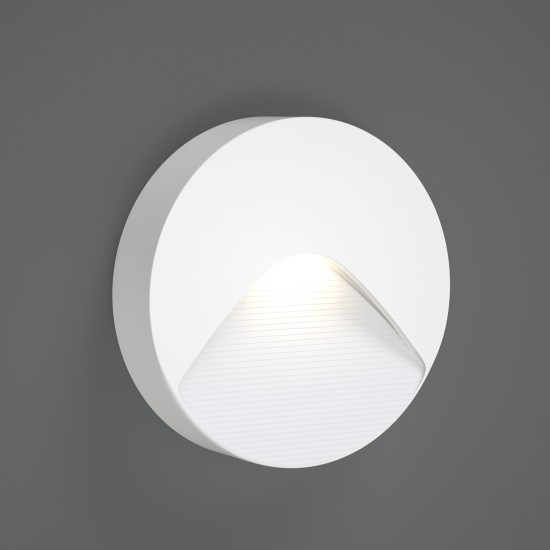 Horseshoe Ανθρακί LED Επιτοίχιο Φωτιστικό, 2W, 3CCT, IP65, D:12,8x3cm