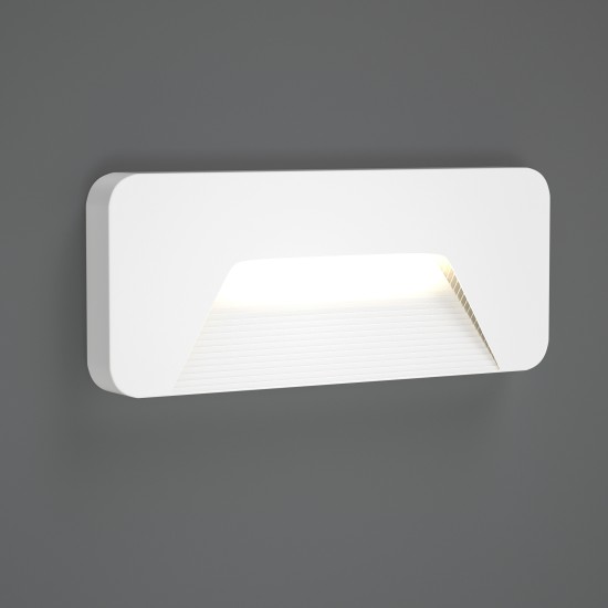 Kentucky Λευκό LED Επιτοίχιο Φωτιστικό, 3W, 3CCT, IP65, D:22x8x3cm